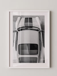 Porsche 911 Draufsicht Weiß