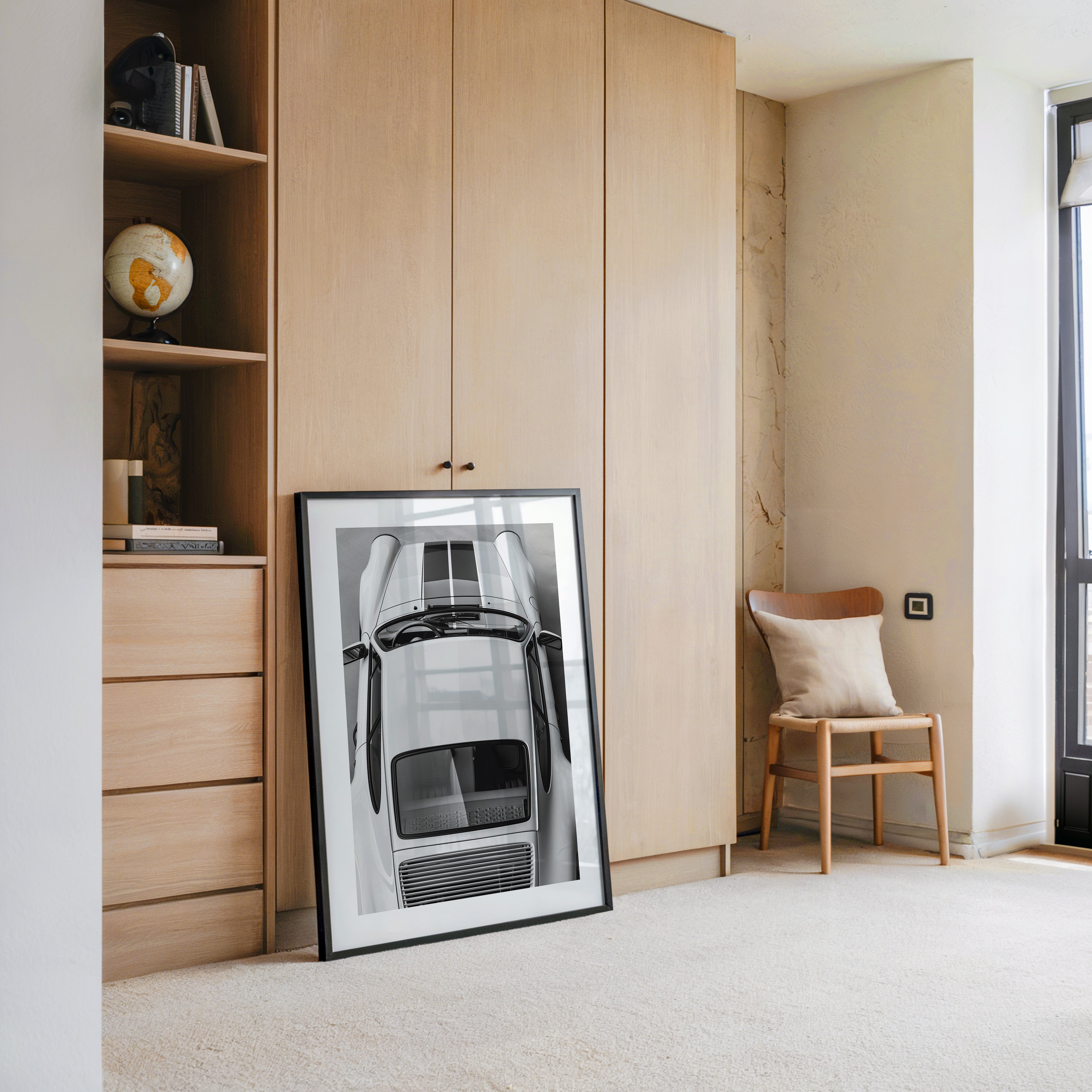 Porsche 911 Draufsicht Weiß