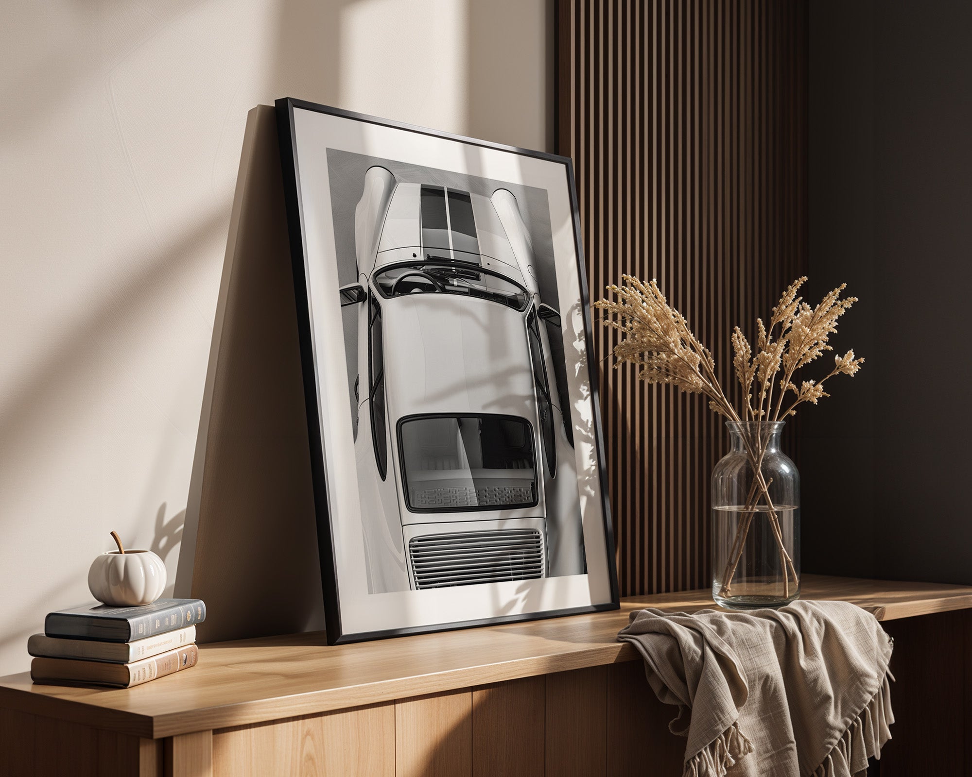 Porsche 911 Draufsicht Weiß