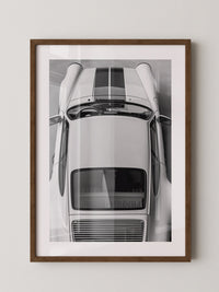 Porsche 911 Draufsicht Weiß