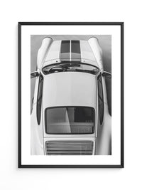 Porsche 911 Draufsicht Weiß