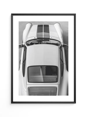 Porsche 911 Draufsicht Weiß