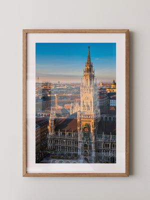 Neues Rathaus Sonnenuntergang