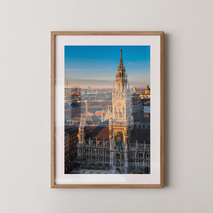 Neues Rathaus Sonnenuntergang