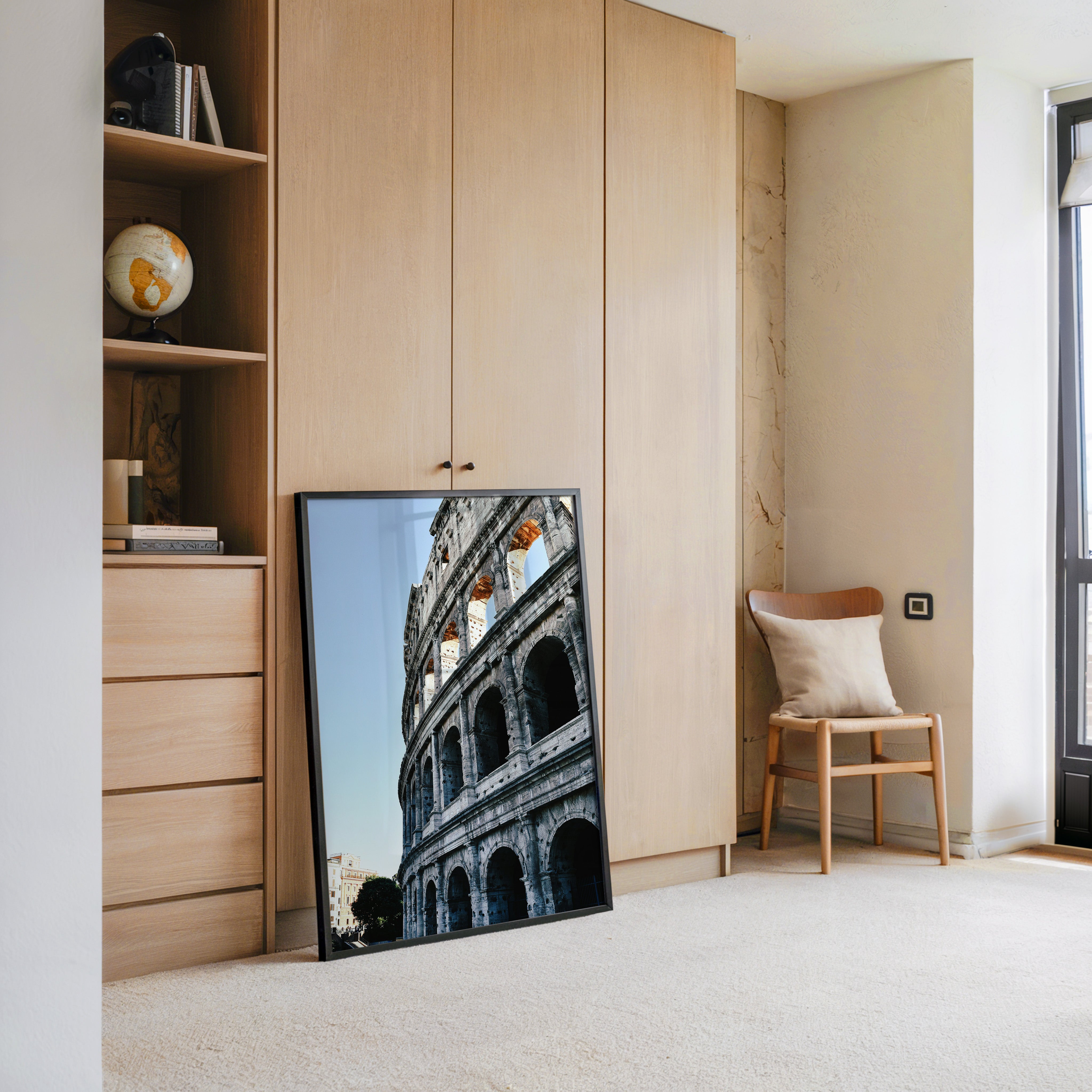 Kolosseum Perspektive Blau