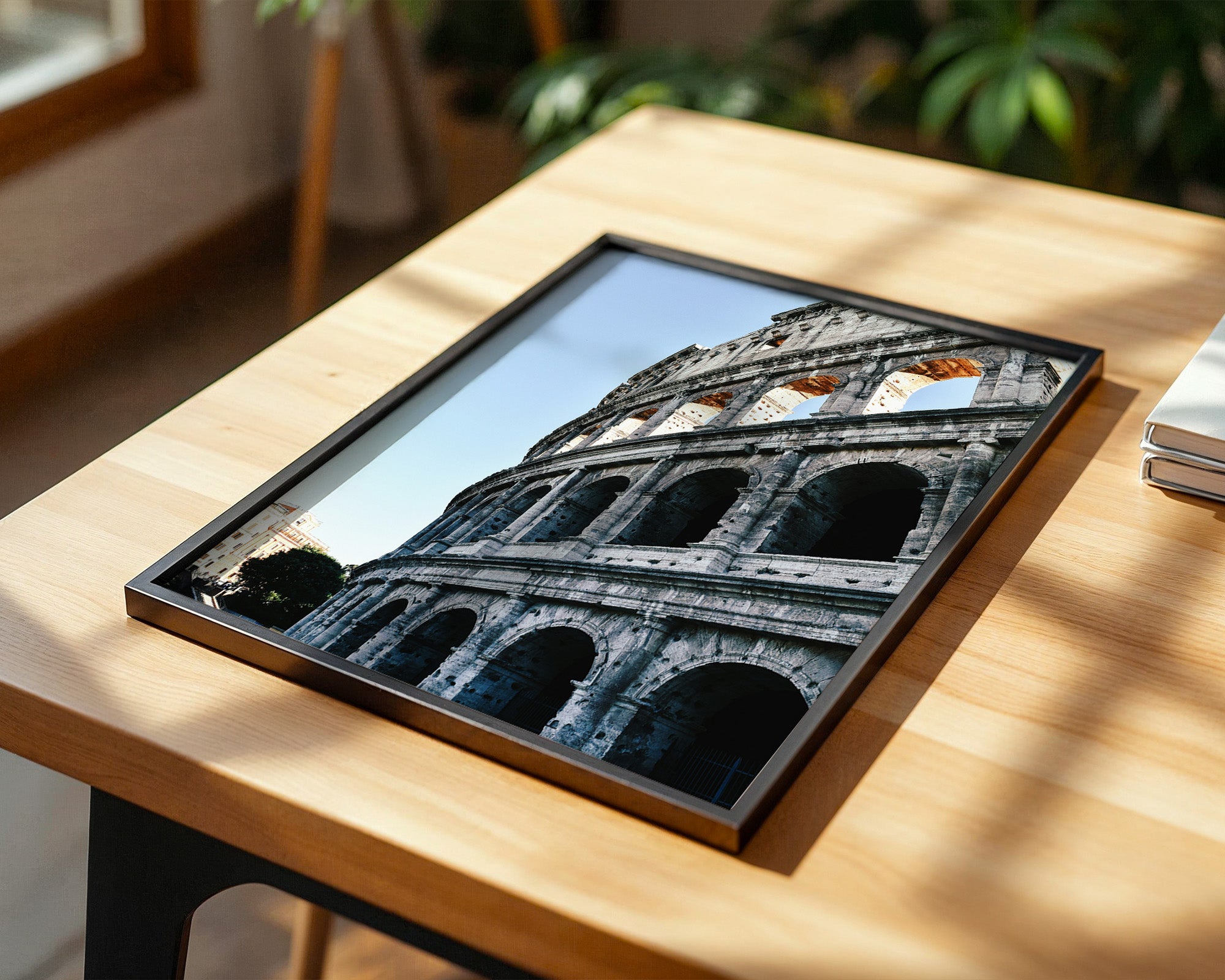 Kolosseum Perspektive Blau