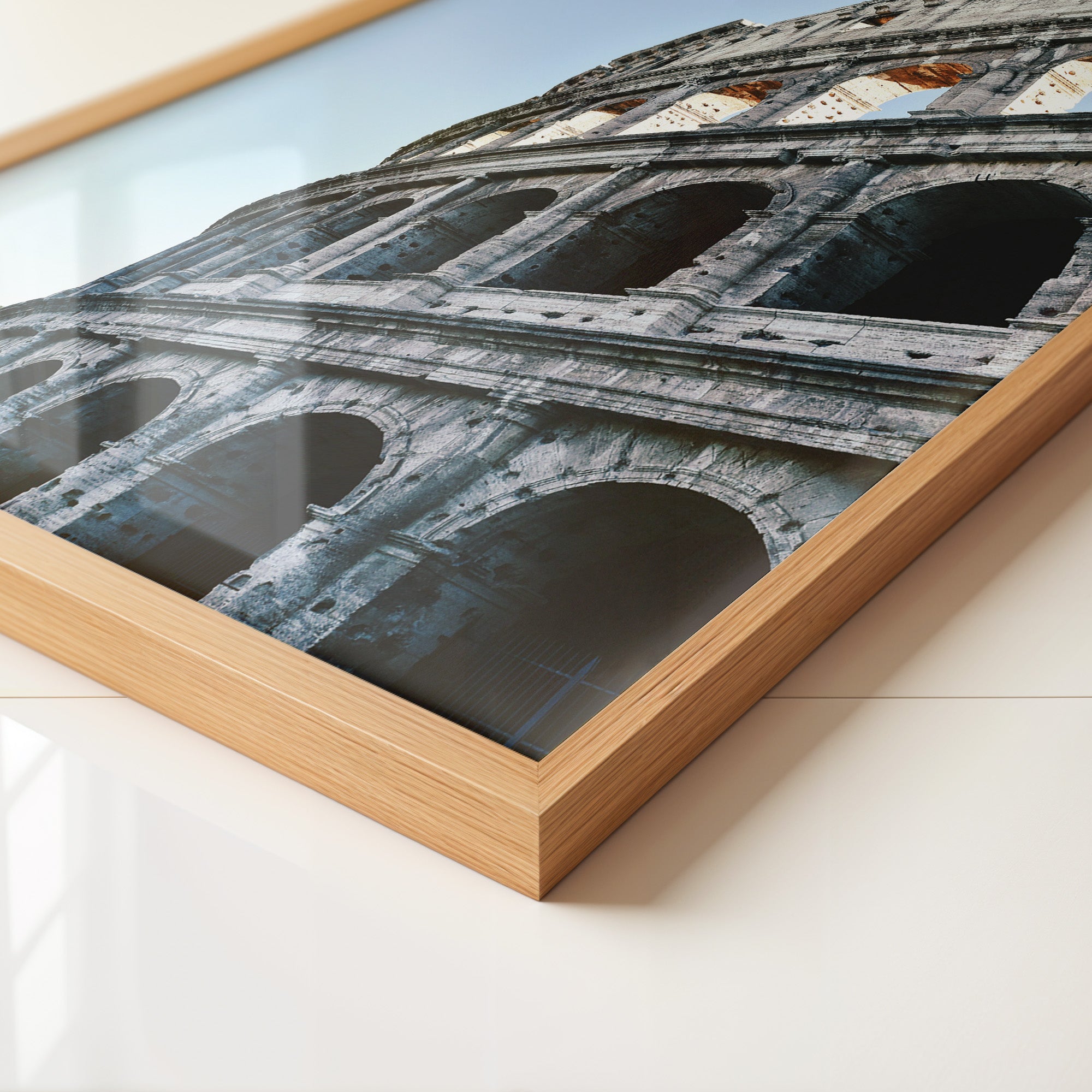 Kolosseum Perspektive Blau