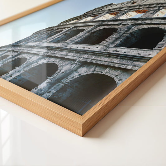 Kolosseum Perspektive Blau