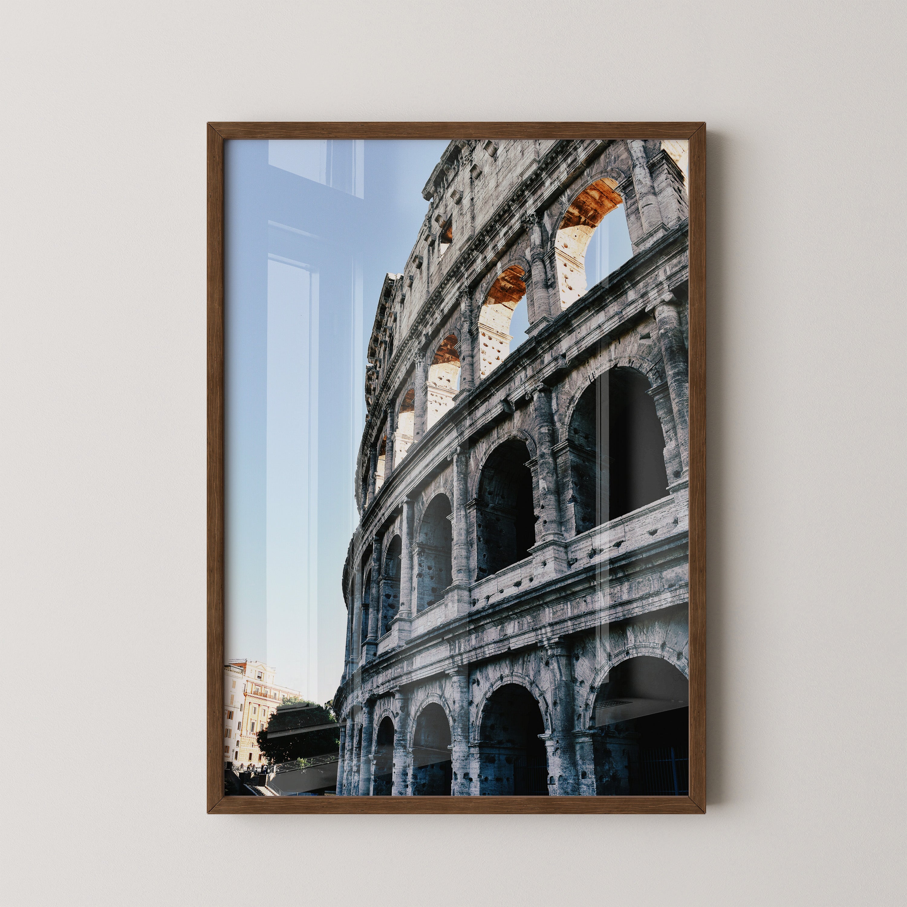 Kolosseum Perspektive Blau