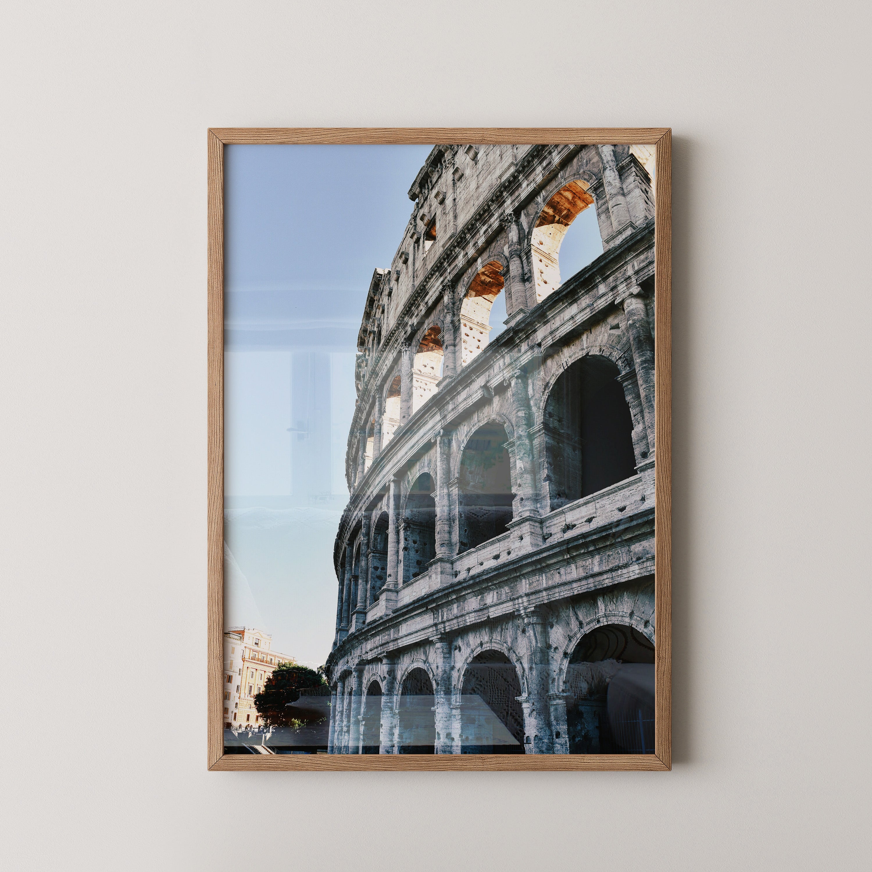 Kolosseum Perspektive Blau