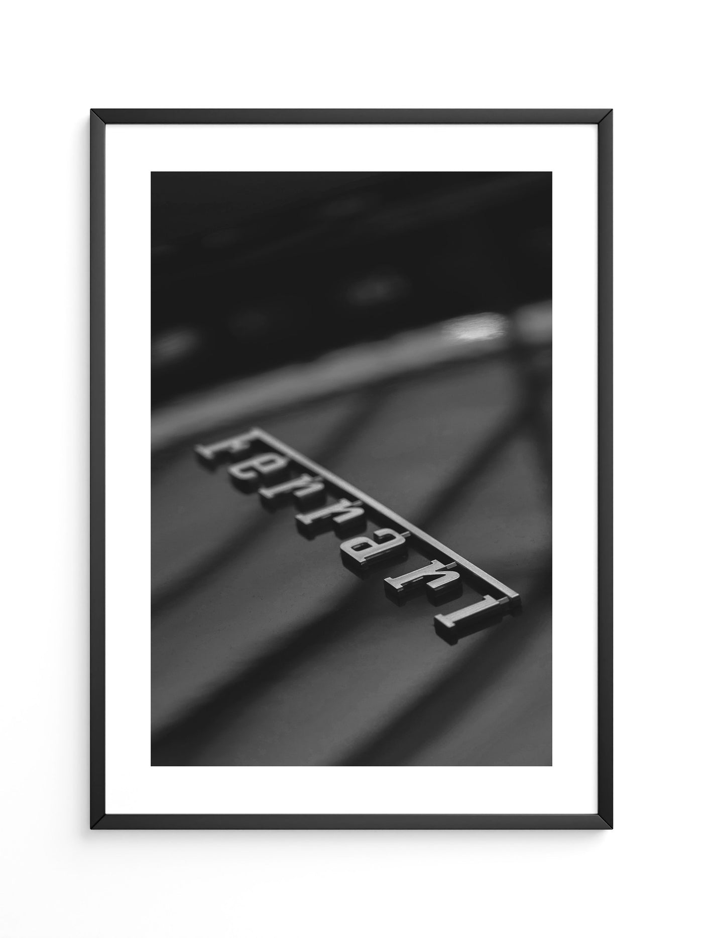 Ferrari Logo Schwarz-Weiß