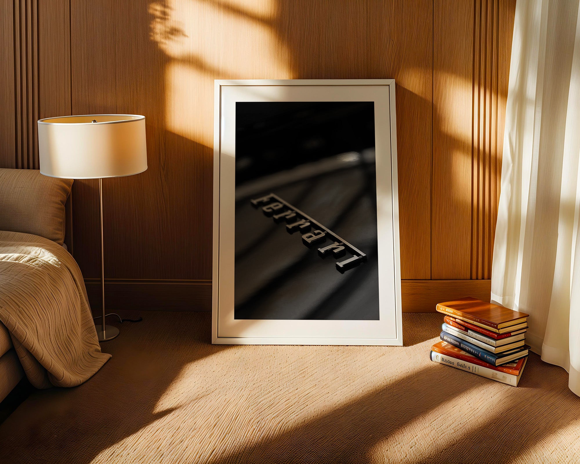 Ferrari Logo Schwarz-Weiß