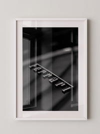 Ferrari Logo Schwarz-Weiß