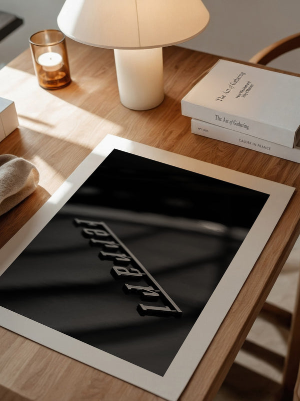 Ferrari Logo Schwarz-Weiß