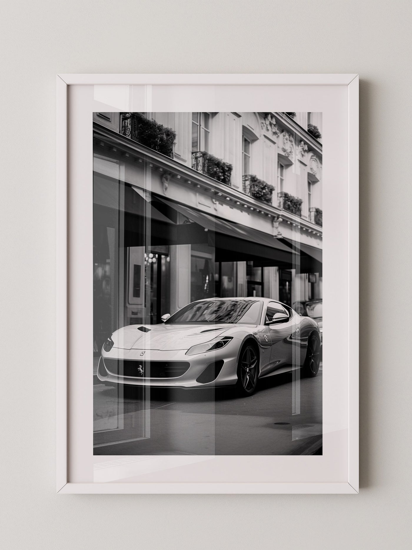 Auto Stadt B/W