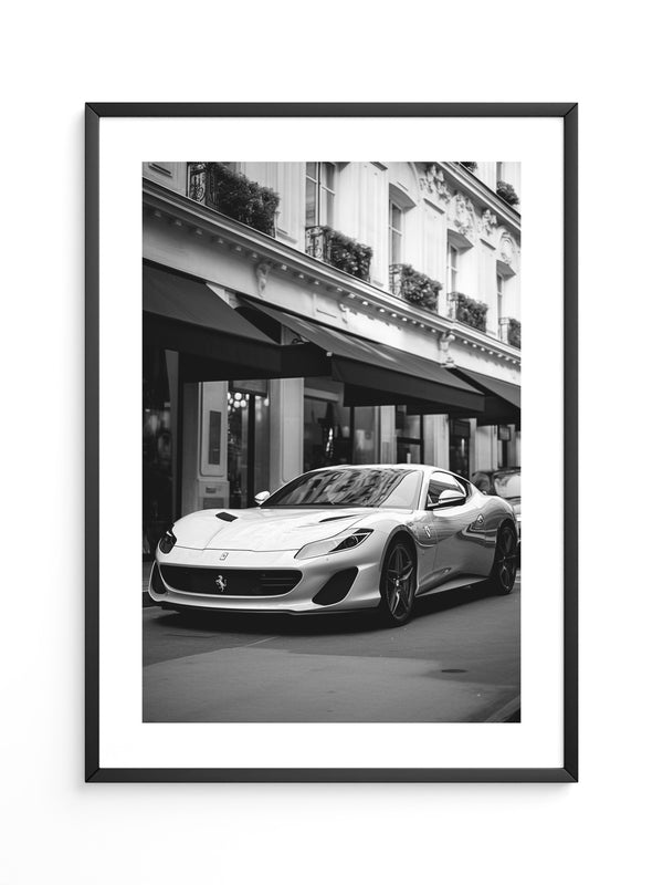 Auto Stadt B/W