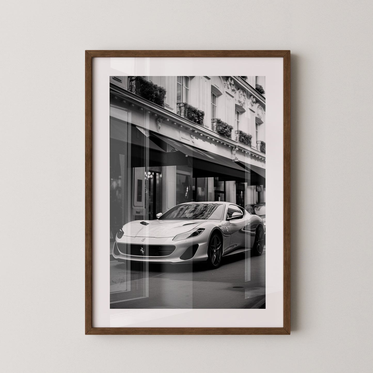 Auto Stadt B/W