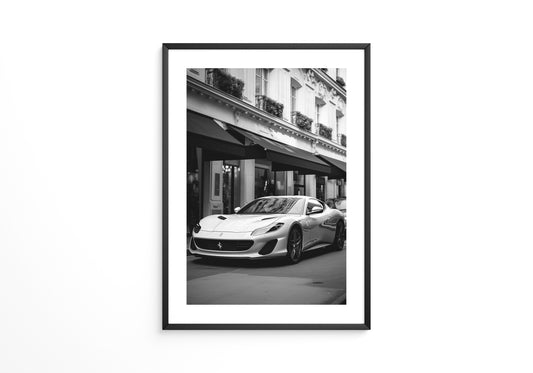 Auto Stadt B/W