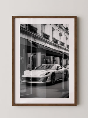 Auto Stadt B/W