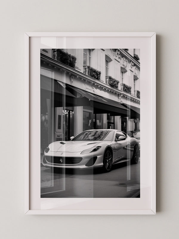 Auto Stadt B/W