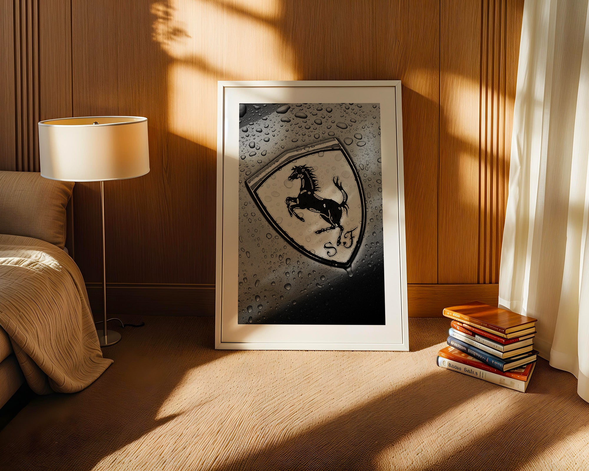 Regentropfen Pferd Emblem