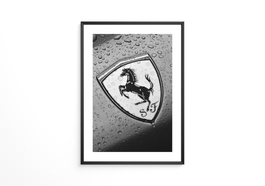 Regentropfen Pferd Emblem