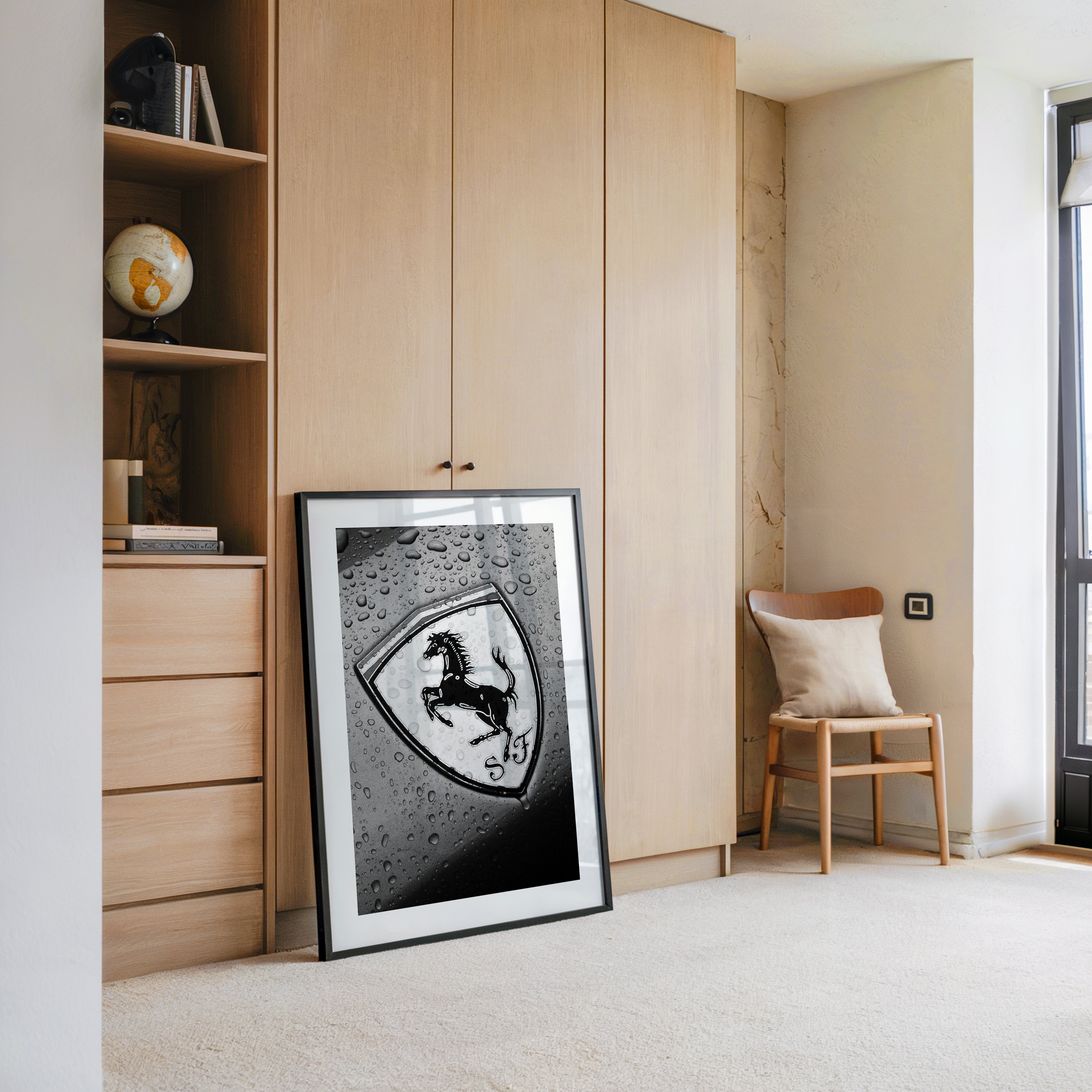 Regentropfen Pferd Emblem