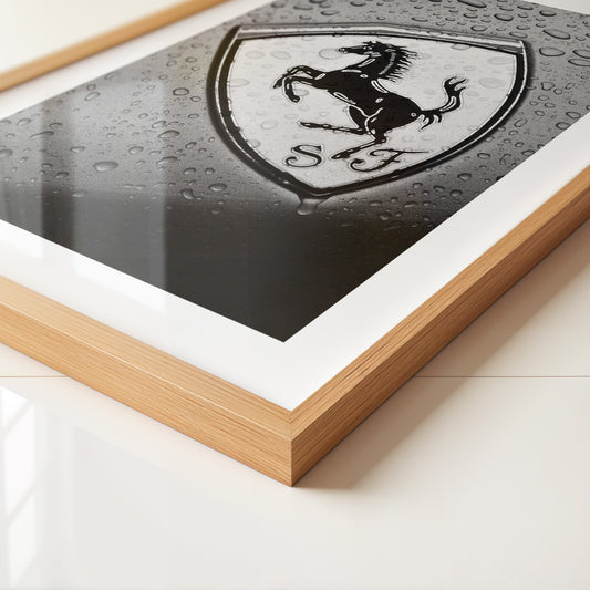 Regentropfen Pferd Emblem