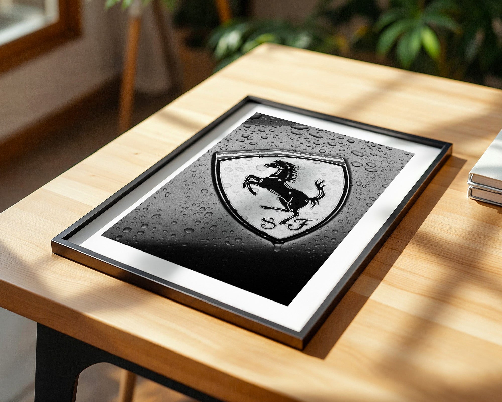 Regentropfen Pferd Emblem