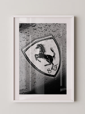 Regentropfen Pferd Emblem