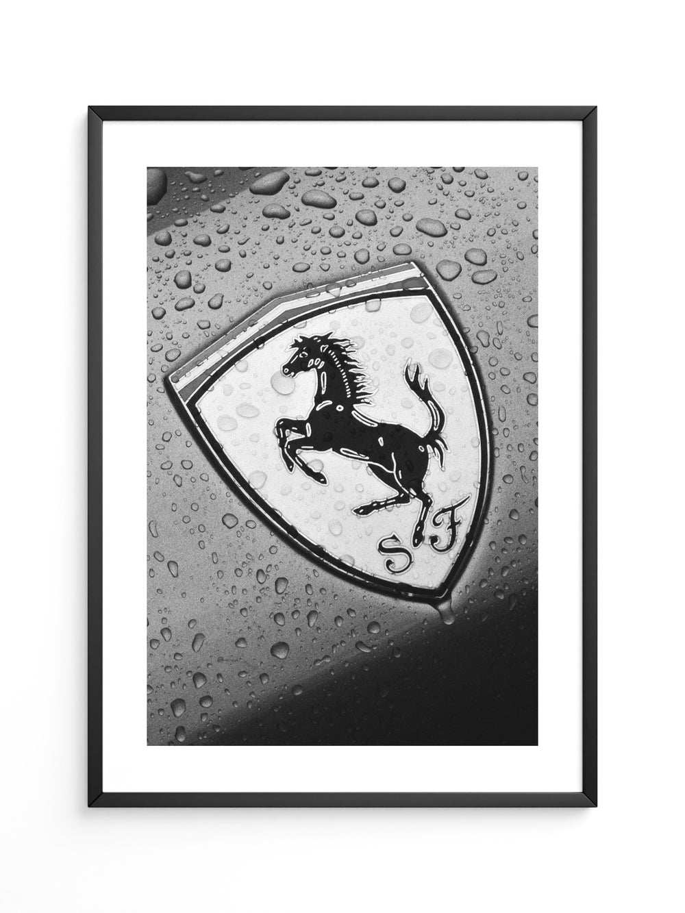 Regentropfen Pferd Emblem