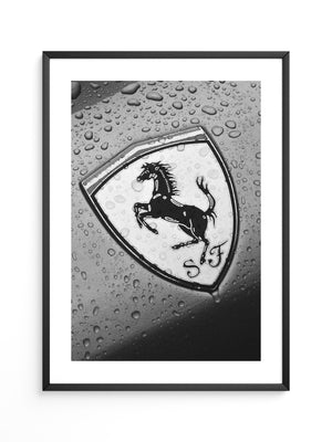 Regentropfen Pferd Emblem