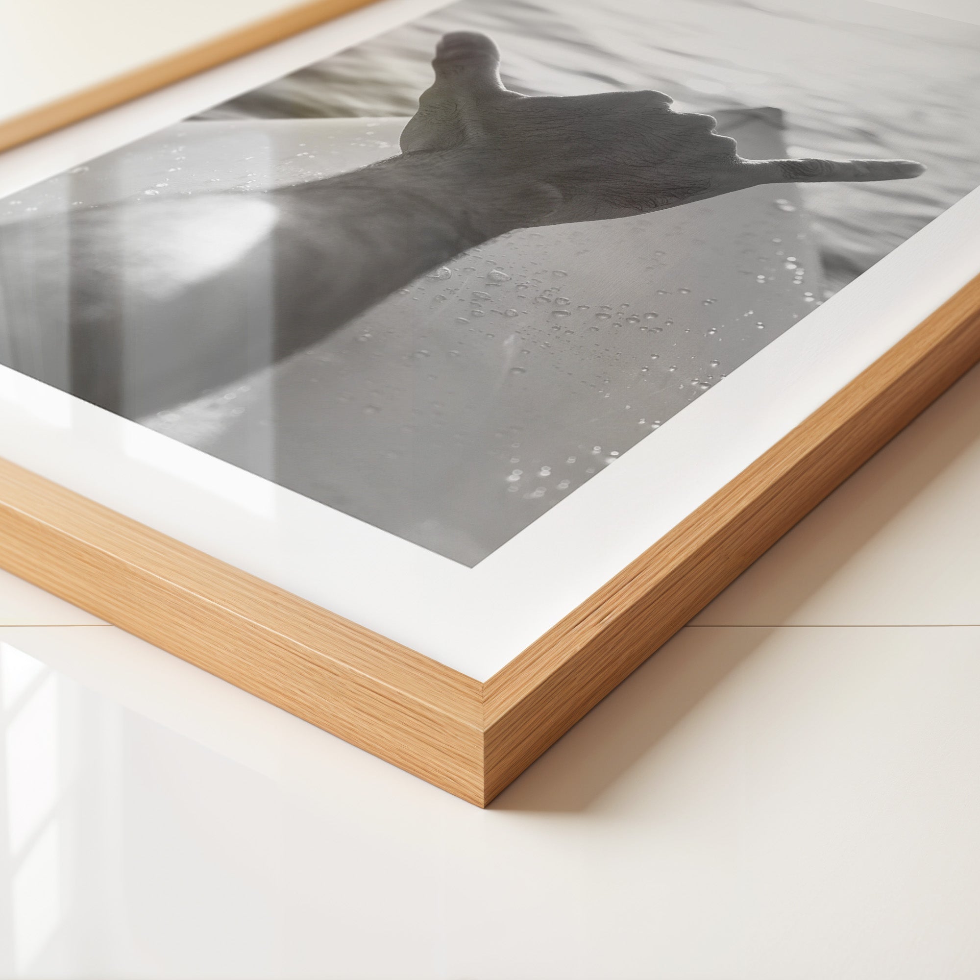 Hand Schattenspiel Daumen Schwarzweiß