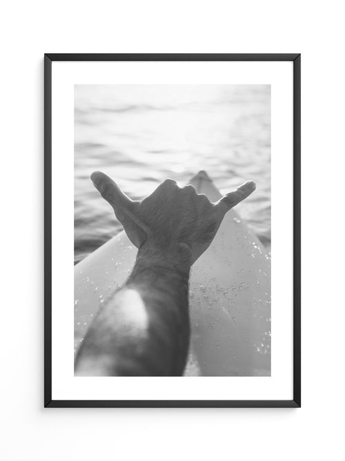 Hand Schattenspiel Daumen Schwarzweiß