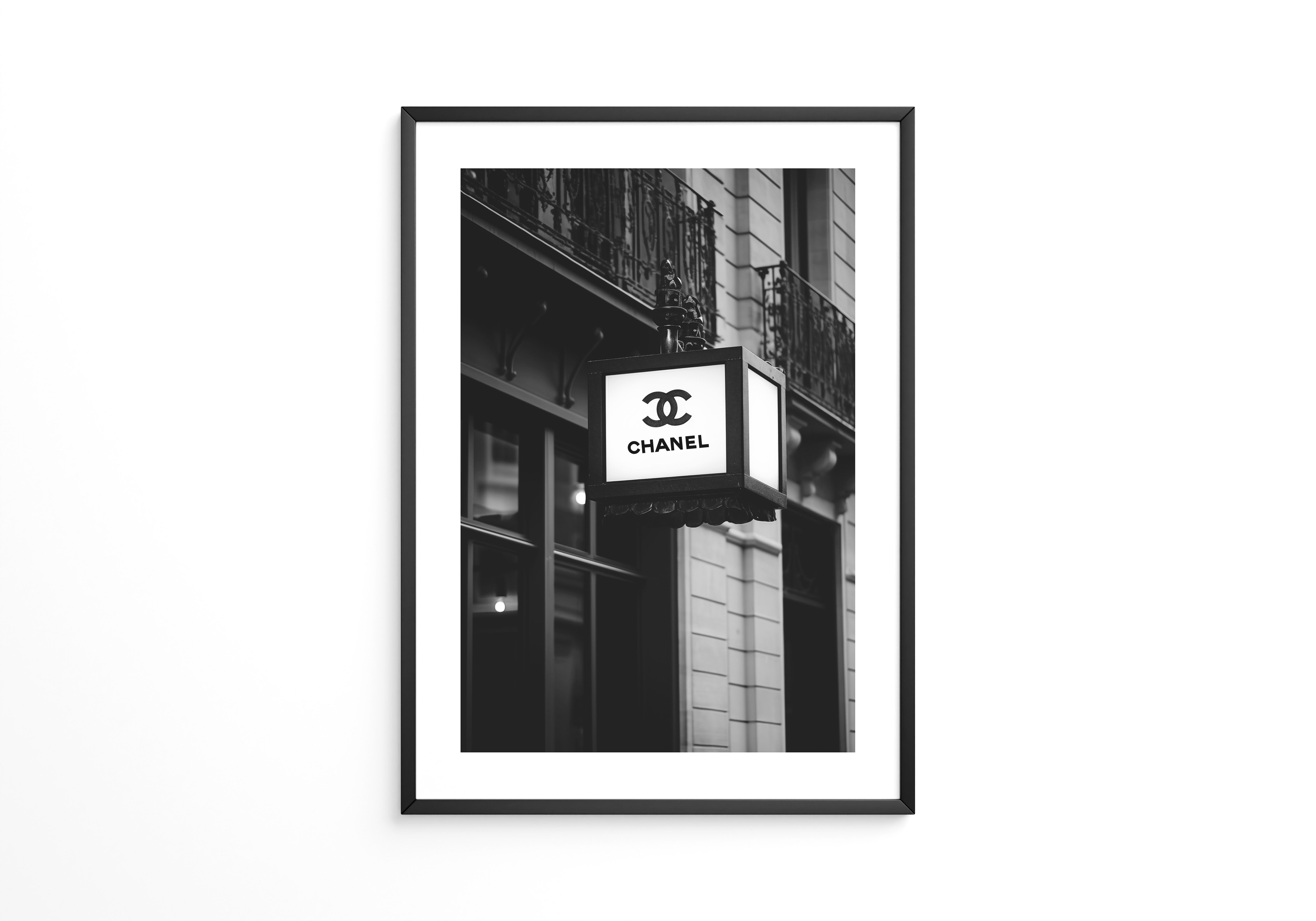 Retro Leuchtreklame Schwarzweiß