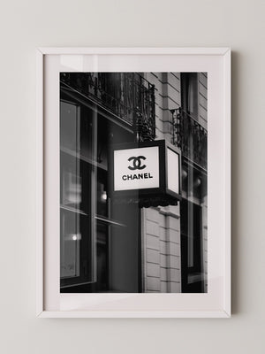 Retro Leuchtreklame Schwarzweiß