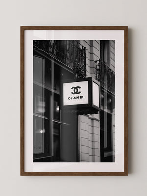 Retro Leuchtreklame Schwarzweiß