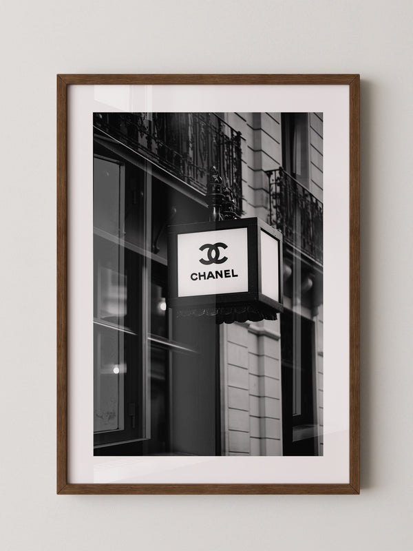 Retro Leuchtreklame Schwarzweiß