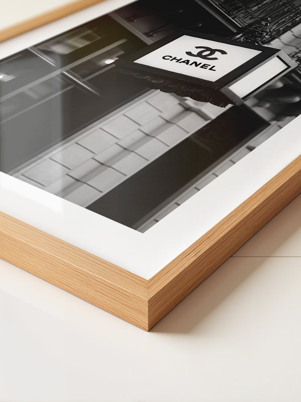 Retro Leuchtreklame Schwarzweiß