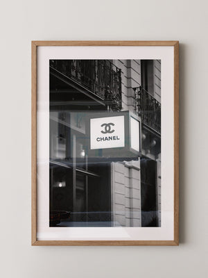 Retro Leuchtreklame Schwarzweiß