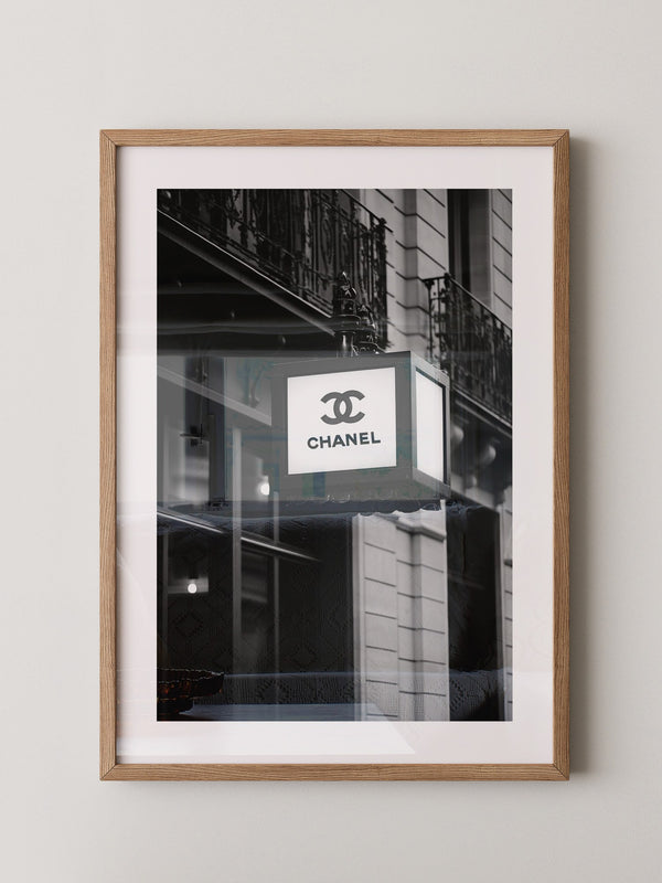 Retro Leuchtreklame Schwarzweiß