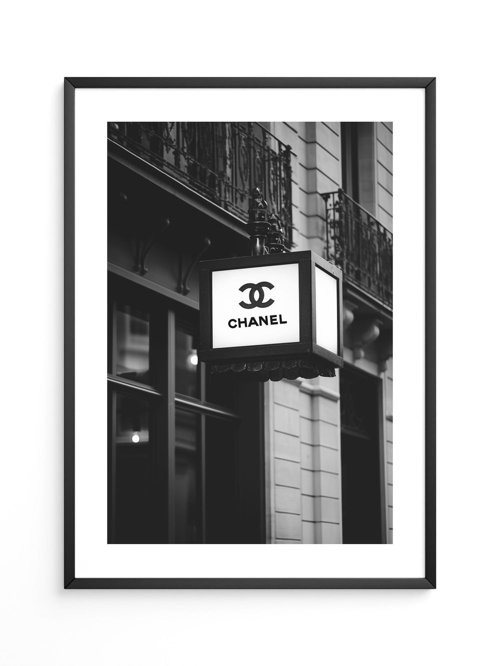 Retro Leuchtreklame Schwarzweiß