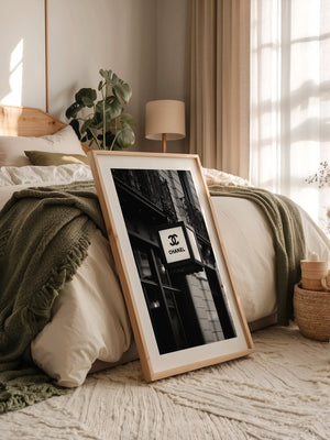 Retro Leuchtreklame Schwarzweiß