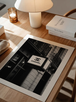 Retro Leuchtreklame Schwarzweiß