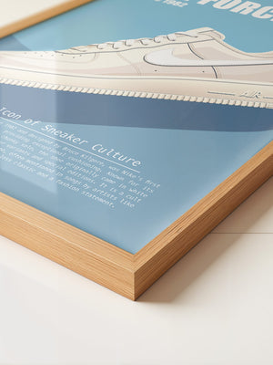 Sneaker weiß Retro-Design