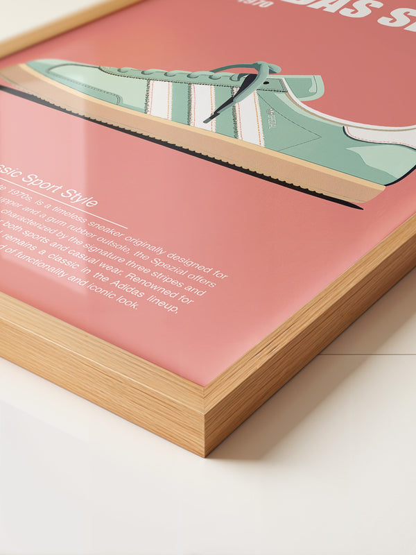 Sneaker Retro Stil Pastell