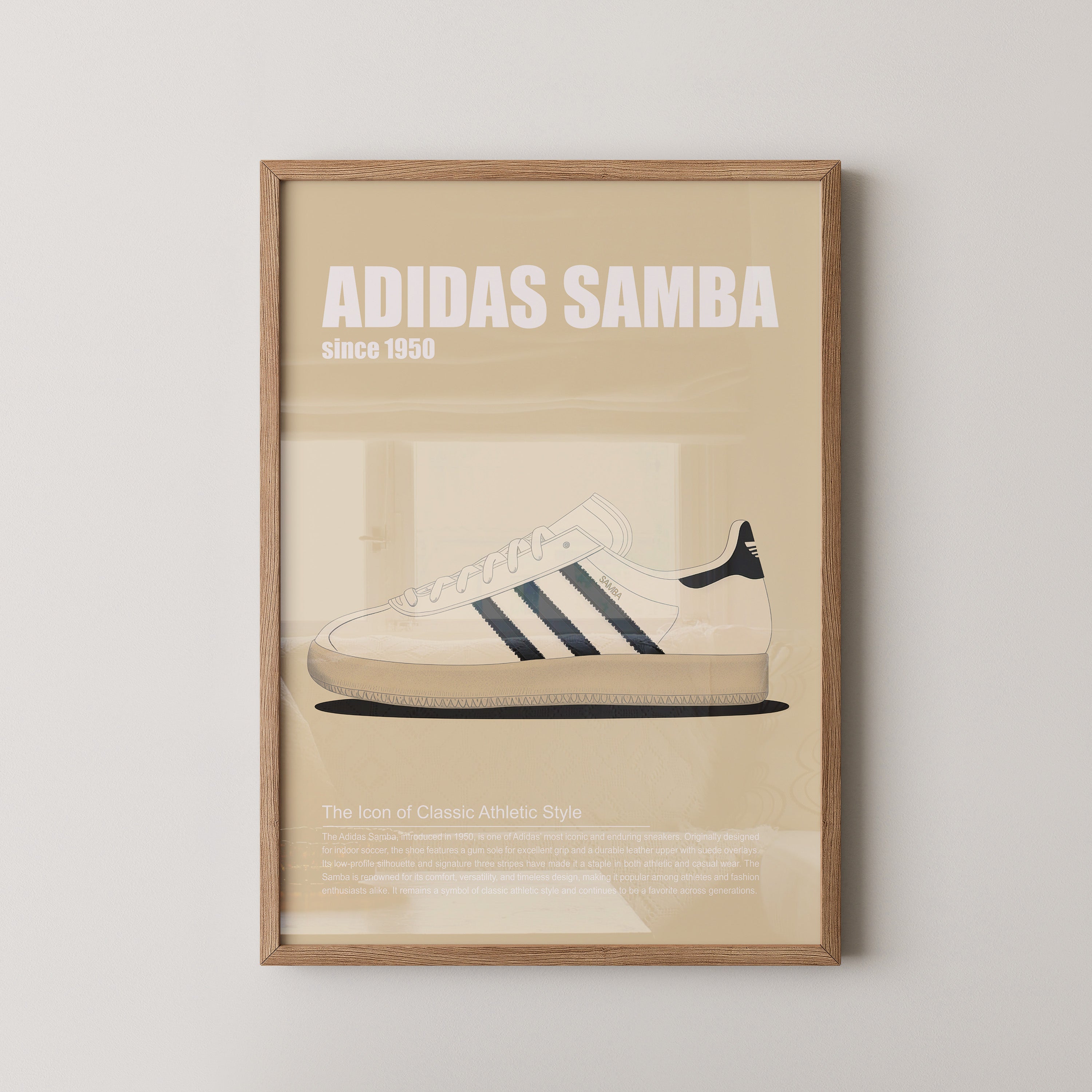 Turnschuh Retro Stil minimalistisch