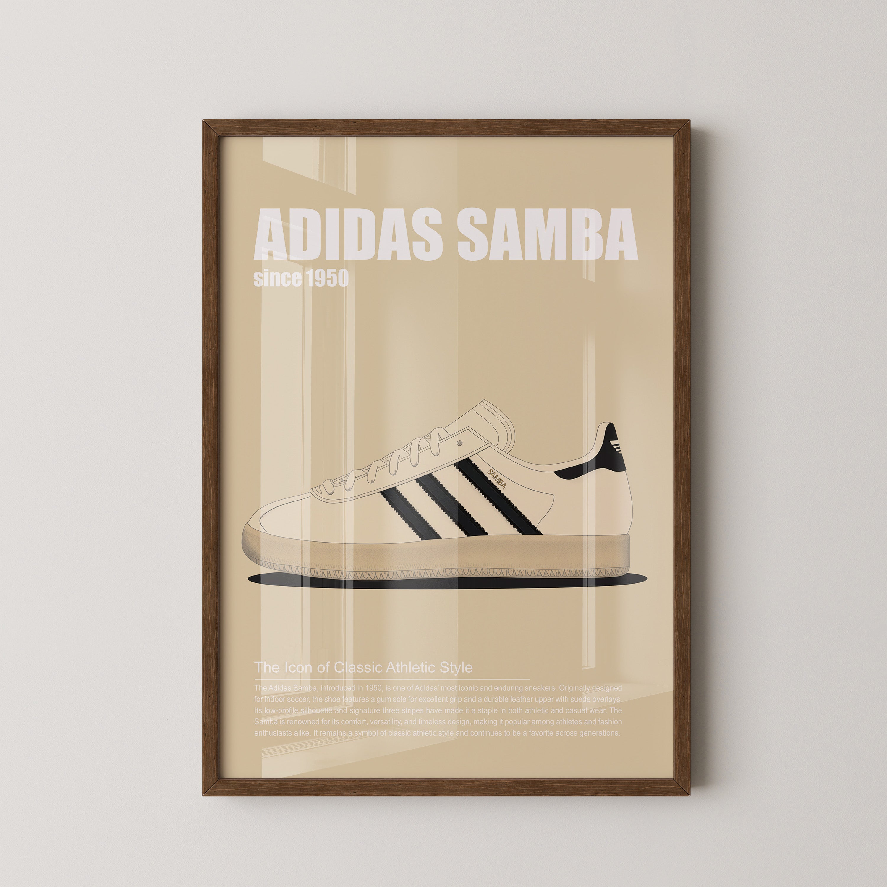 Turnschuh Retro Stil minimalistisch