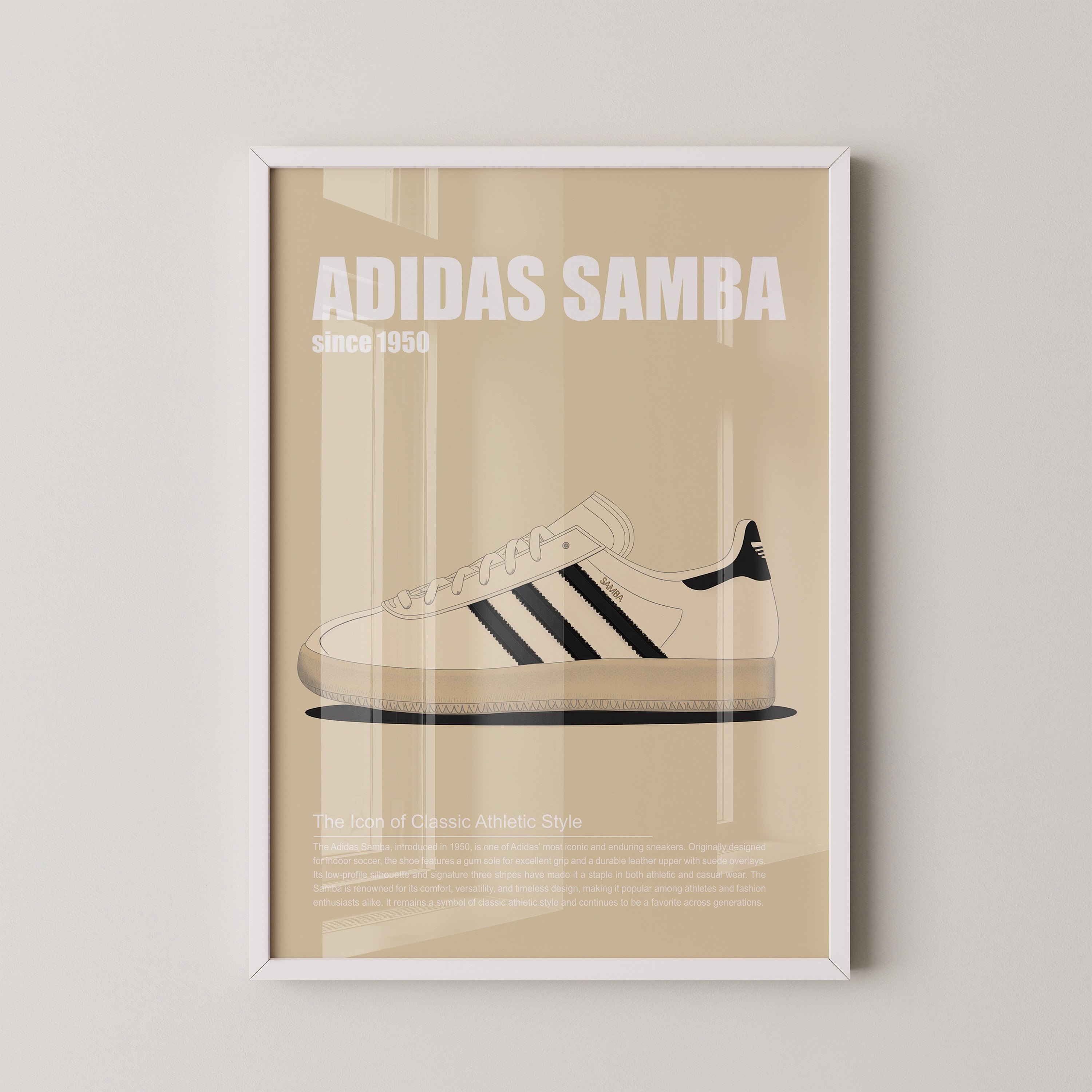 Turnschuh Retro Stil minimalistisch