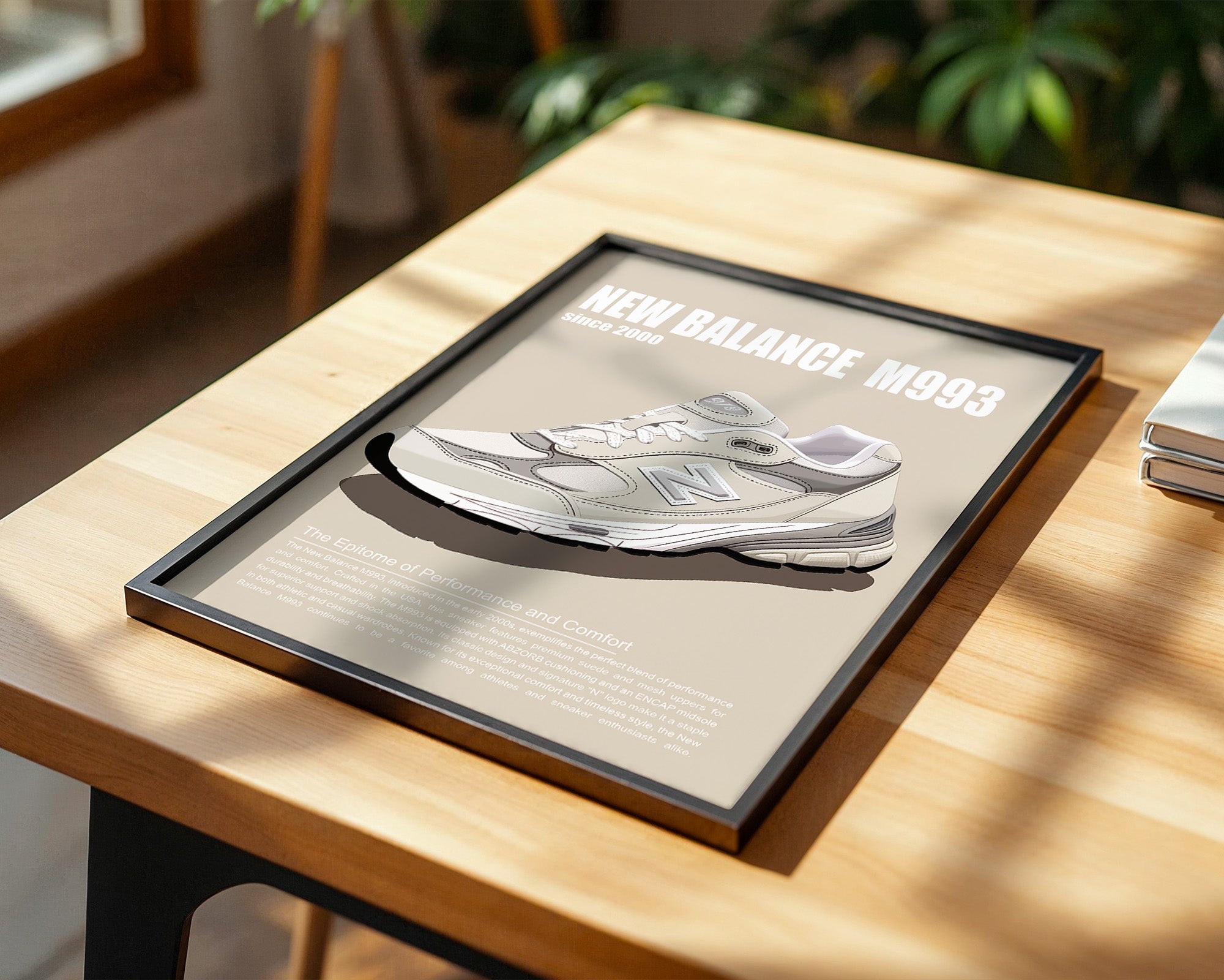 Sneaker Illustration Retro-Stil